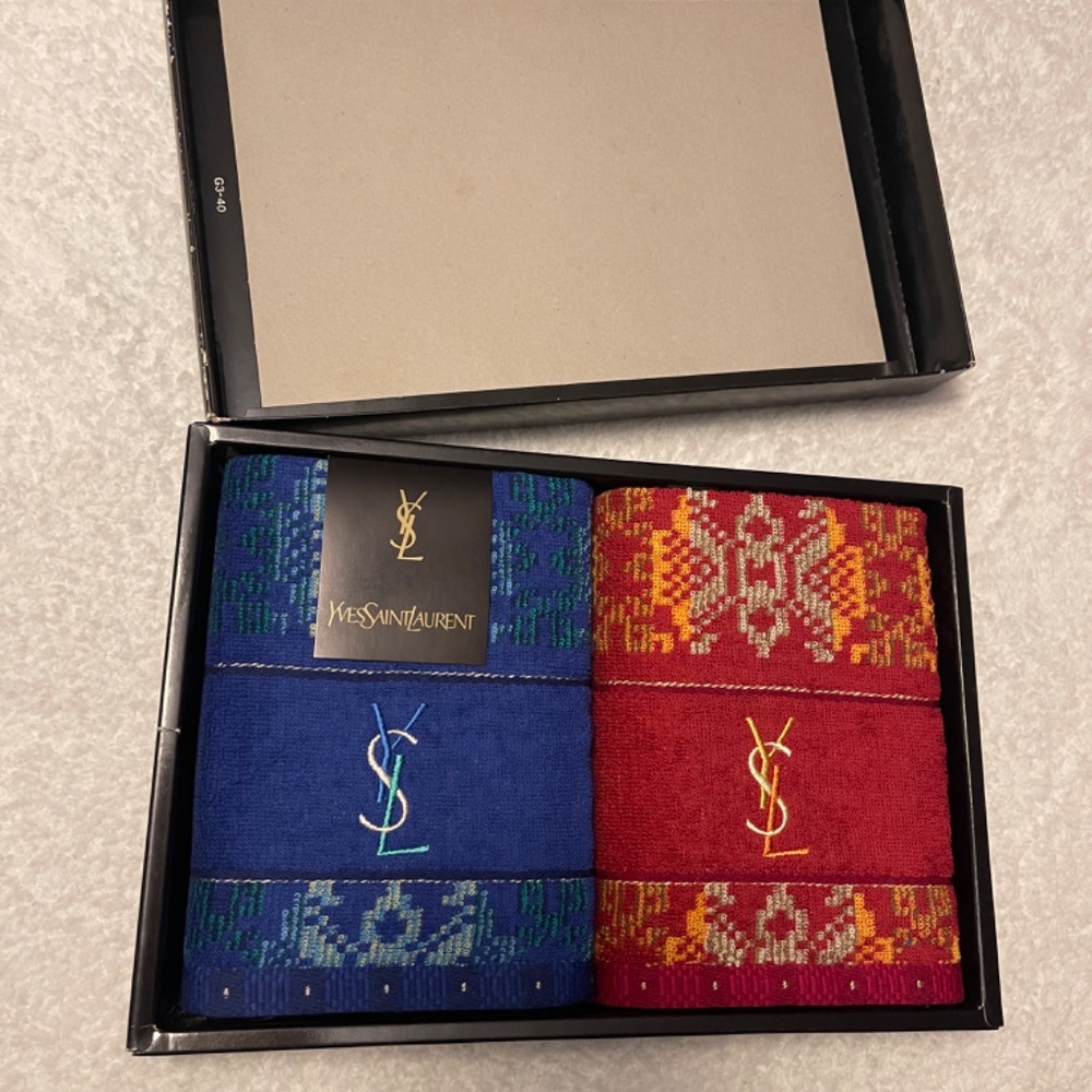 Vintage Yves Saint Laurent Towel Set – New in Box YSL rare the Collection - Picture 3 of 8
